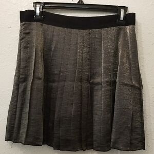 Madewell Metallic Gray A-Line Skirt